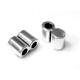 Zamak End Cap Double 22x10mm Ø8.2mm