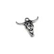 Colgante de Metal Zamak Cabeza de Torro 19x16mm
