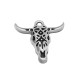 Zamak Pendant Bull's Head 25x22mm