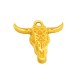 Colgante de Metal Zamak Cabeza de Toro 25x22mm