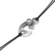 Fermoir Crochet en Métal/Zamak 26x13mm (Ø3,5+Ø2,6mm)