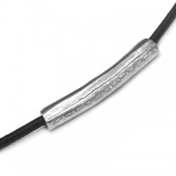 Intercalaire Tube "Cousu" en Métal/Zamak avec 2 trous aveugles 32x5mm (Ø3,2mm)