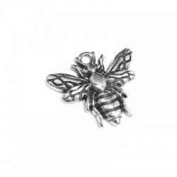  Pendentif Abeille en Métal/Zamak 21x18mm