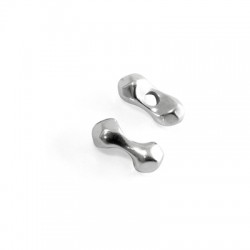Zamak Bead Bone Irregular 16x8mm Ø3mm