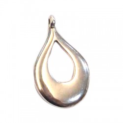 Pendentif goutte en Métal/Zamak 25x33mm