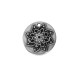 Zamak Pendant Round with Flower 22mm