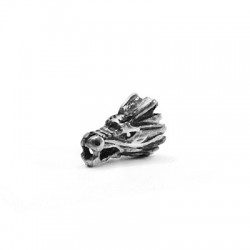 Passante in Metallo Zama Testa di Drago 10x15mm  (Ø2.2mm)