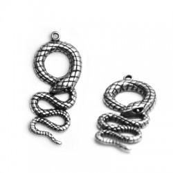 Zamak Pendant Snake 23x49mm