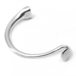 Demi-Bracelet en Zamak. Diamètre Intérieur 43 mm. Ø 10.2 x 5.2 mm