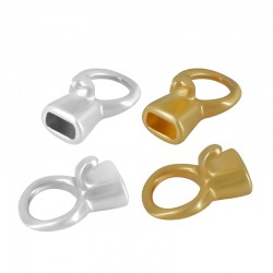 Zamak One Piece Clasp 12x18mm Ø5x3.2mm