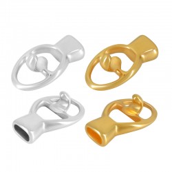 Zamak One Piece Clasp 23x13mm Ø6x3.2mm
