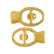 Zamak One Piece Clasp 23x13mm Ø6x3.2mm