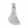 999° Silver Antique Plated/ 5µm