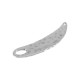 Ciondolo in Zamak Organico Dente Martellato 17X68 mm