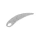 Zamak Organic Pendant Tooth Hammered 17x68mm