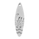 Pendentif Planche de Surf en Métal/Zamak 30x10mm (Ø 1.9mm)