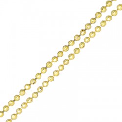 Catena in Ottone Taglio Diamantato 1mm
