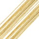 Brass Ball Chain Diamond Cut 1mm