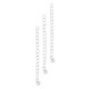 Chaîne D'Extension en Laiton 3x4 mm avec Breloque Ronde 4 mm (Longueur 5 cm)