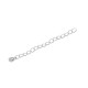 Catena di Prolunga in Ottone 3x4 mm con Ciondolo Rotondo 4 mm (Lunghezza 5 cm)