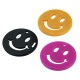 Plexi Acrylic Pendant Round Smile Face 25mm