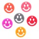 Breloque Ronde en Acrylique Plexi avec Visage Souriant 12 mm