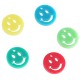Plexi Acrylic Charm Round Smile Face 12mm