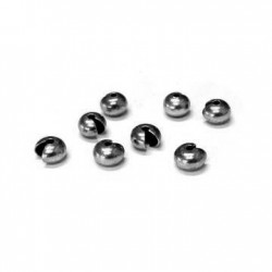 Brass Crimp Bead Cover 4.3x6mm Ø2.3mm