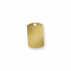 Brass Tag Rectangular 15x25mm Ø2.4mm