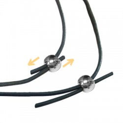 Brass Bead with Rubber Tube 5mm Ø1.5mm