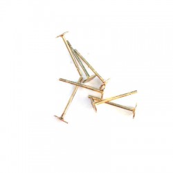 Perno di Orecchino in Ottone con Base 8mm