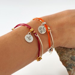 Chiusura Nodo Scorsoio in Metallo Ottone con Caucciu' 5x4mm (Ø 1.2mm) ed Anellino