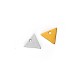 Brass Triangular Tag Blank 14x12mm Ø1.9mm