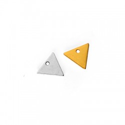 78010351 Μεταλλικό Μπρούτζινο Τρίγωνο 14x12mm Ø1.9mm
