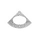 Ciondolo Triangolare in Ottone Martellato 36 mm