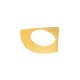 Brass Pendant Triangle Hammered 36mm