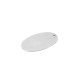 Brass Pendant Oval Hammered 27x17mm