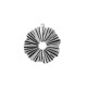 Μεταλλικό Ορειχάλκινο (Μπρούτζινο) Μοτίφ Στρογγυλό 18mm