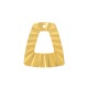 Brass Charm Trapezoid 18x21mm