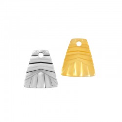 Colgante de Latón Trapezoidal 10 x 11 mm