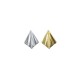 Brass Pendant Rhombus 27x35mm