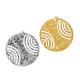 Pendentif rond Martelé en Laiton 40 mm