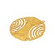 Brass Pendant Round Hammered 40mm