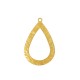 Ciondolo in Ottone a Goccia con Cornice 17X26 mm