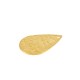 Brass Charm Teardrop 12x18mm