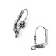 Boucle D'Oreille en Laiton en Forme de Fleur 9.5 x 18 mm