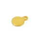 Brass Charm Round 6mm