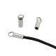Brass End Cap 1.85x4mm Ø1.2mm