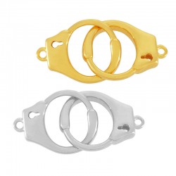 Connettore in Ottone a Forma di Manette 21X10 mm