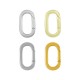Brass Lobster Clasp Oval 13x22mm
